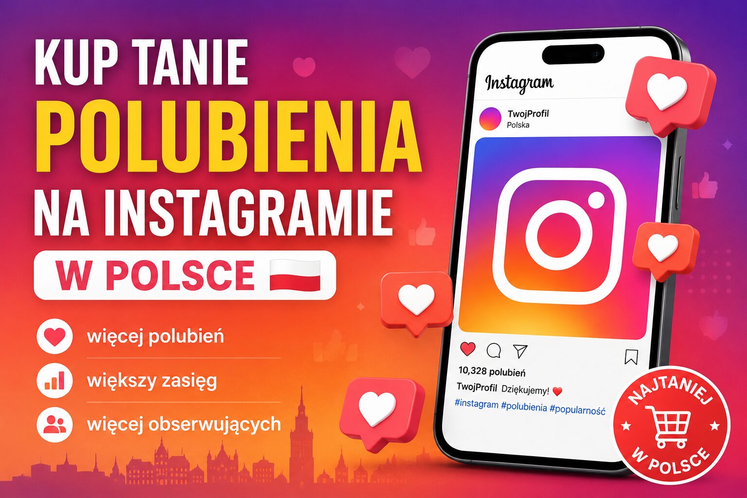 Kup tanie polubienia na Instagramie w Polsce