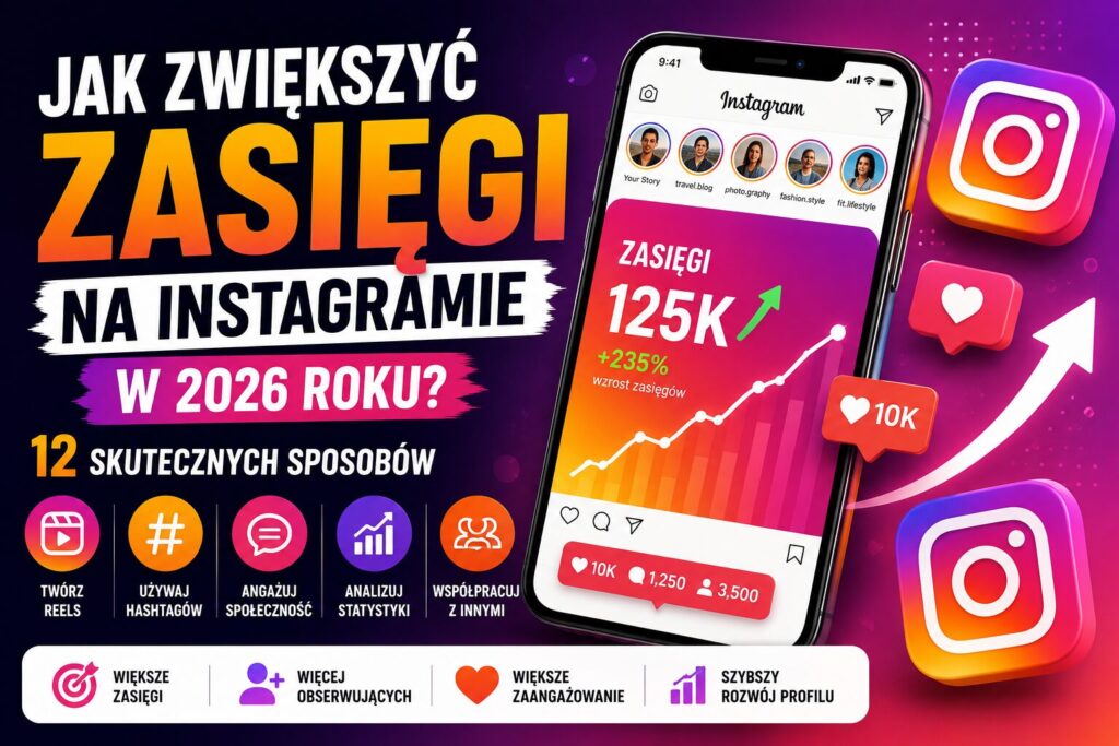 Jak Zwiększyć Zasięgi na Instagramie w 2026 Roku? 12 Skutecznych Sposobów