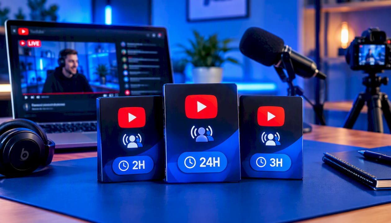 Widzowie transmisji na żywo YouTube 2 GODZINY