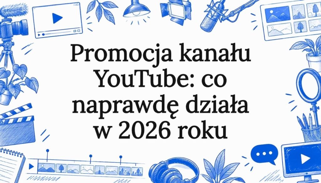 Grafika tytułowa artykułu o promocji na YouTube